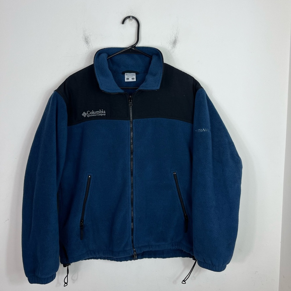 Vintage‎ Columbia Titanium Fleece Zip Up Jacket Sz L
